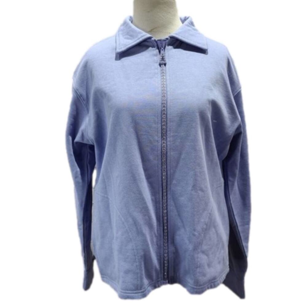 Distinct Light Blue zip up jacket